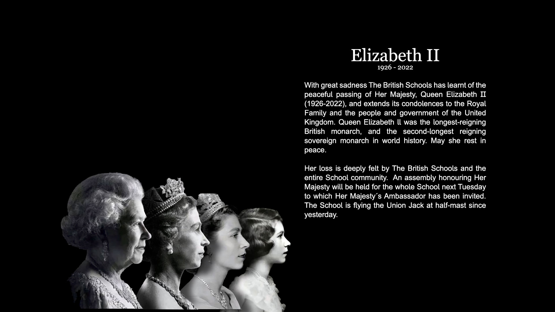 HM QUEEN ELIZABETH II (1926 -2022)